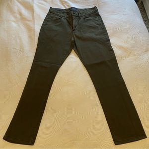 Men’s Lucky Brand 410 Athletic Straight Jean Dark Olive 33x32